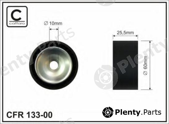  CAFFARO part 133-00 (13300) Tensioner Pulley, v-ribbed belt