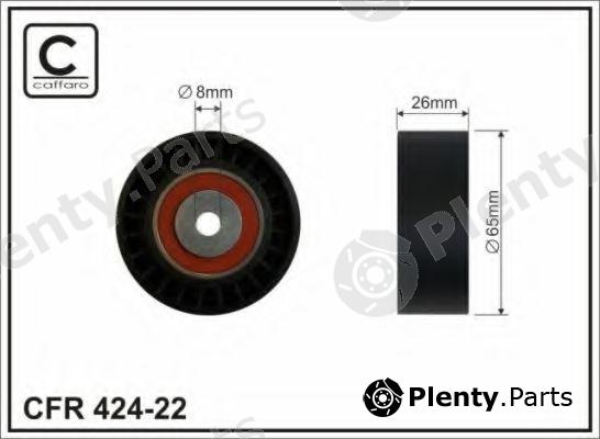  CAFFARO part 424-22 (42422) Deflection/Guide Pulley, v-ribbed belt