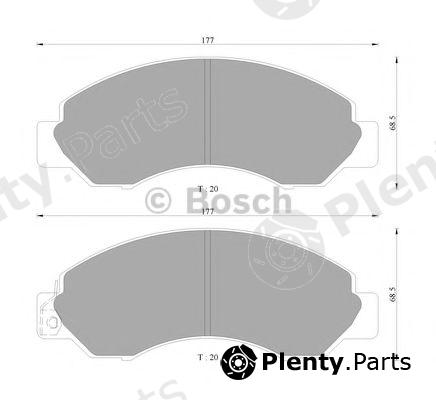  BOSCH part 0986AB2231 Brake Pad Set, disc brake