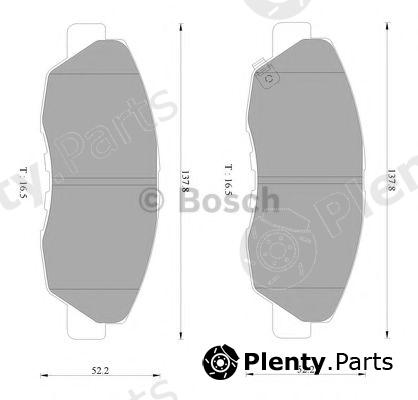  BOSCH part 0986AB2363 Brake Pad Set, disc brake