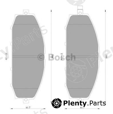  BOSCH part 0986AB2551 Brake Pad Set, disc brake