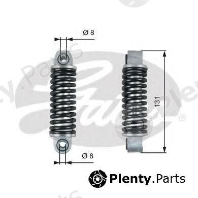  GATES part T39151 Vibration Damper, v-ribbed belt
