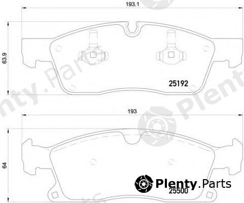  BREMBO part P50109 Brake Pad Set, disc brake