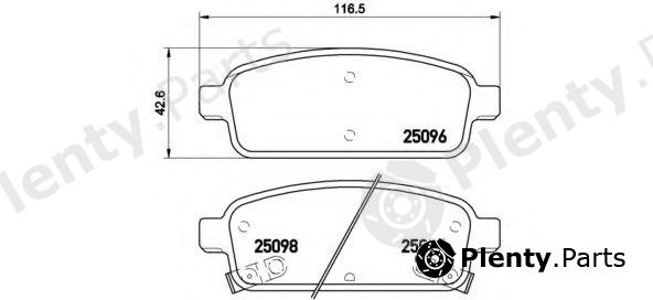  BREMBO part P59078 Brake Pad Set, disc brake