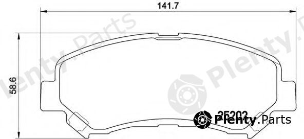  BREMBO part P79028 Brake Pad Set, disc brake