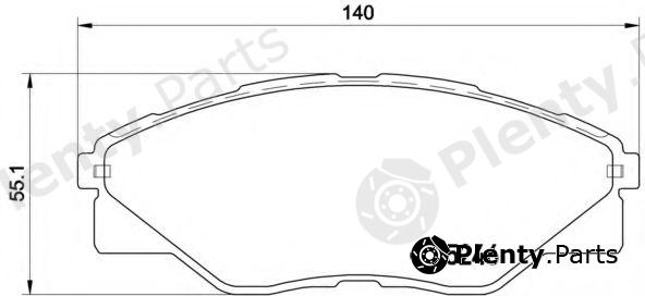  BREMBO part P83137 Brake Pad Set, disc brake