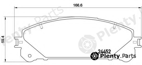  BREMBO part P83145 Brake Pad Set, disc brake