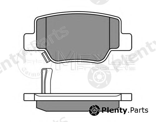  MEYLE part 0252492616/W (0252492616W) Brake Pad Set, disc brake