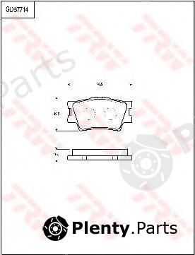  TRW part GDB7714 Brake Pad Set, disc brake