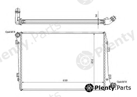  NRF part 53814 Radiator, engine cooling