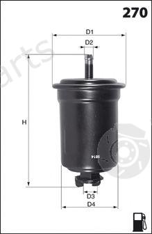  MECAFILTER part ELE3586 Fuel filter