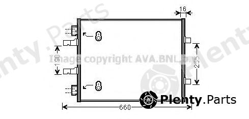  AVA QUALITY COOLING part OL5480 Condenser, air conditioning
