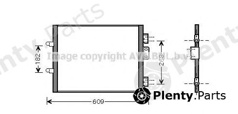  AVA QUALITY COOLING part RTA5315 Condenser, air conditioning