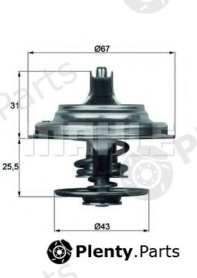  MAHLE ORIGINAL part TX2375D Thermostat, coolant