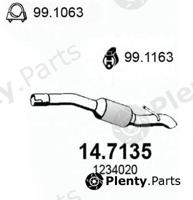  ASSO part 14.7135 (147135) End Silencer