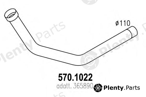  ASSO part 570.1022 (5701022) Exhaust Pipe