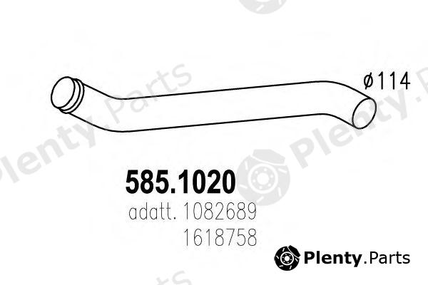  ASSO part 585.1020 (5851020) Exhaust Pipe