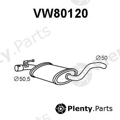  VENEPORTE part VW80120 Middle Silencer