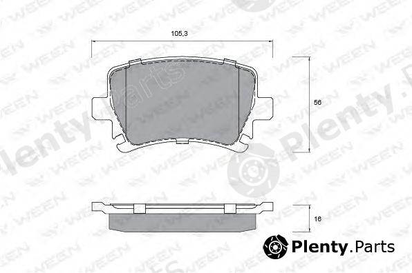  WEEN part 151-1147 (1511147) Brake Pad Set, disc brake
