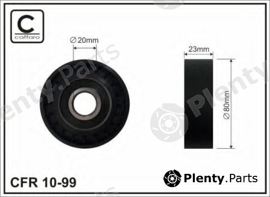  CAFFARO part 10-99 (1099) Deflection/Guide Pulley, v-ribbed belt