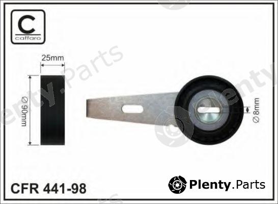  CAFFARO part 441-98 (44198) Belt Tensioner, v-ribbed belt