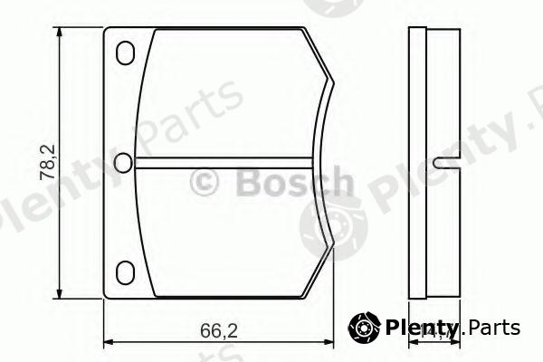  BOSCH part 0986495079 Brake Pad Set, disc brake