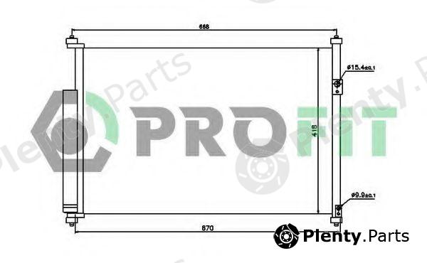 PROFIT part PR2022C1 Condenser, air conditioning