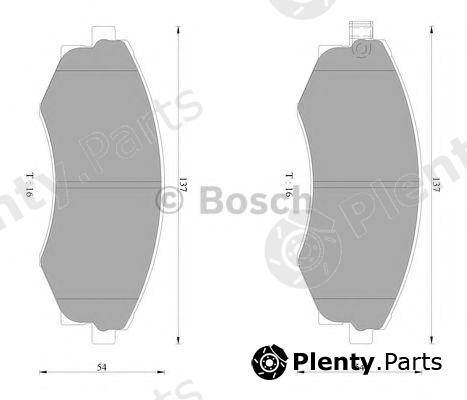  BOSCH part 0986AB2067 Brake Pad Set, disc brake
