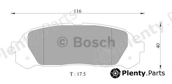  BOSCH part 0986AB2327 Brake Pad Set, disc brake