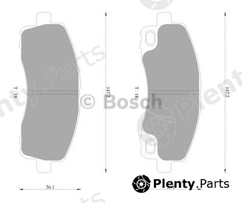 BOSCH part 0986AB2366 Brake Pad Set, disc brake
