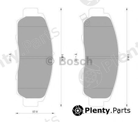  BOSCH part 0986AB2381 Brake Pad Set, disc brake