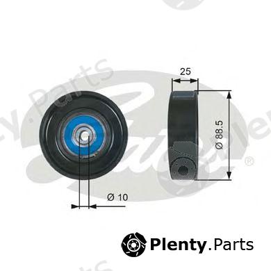  GATES part T36605 Deflection/Guide Pulley, v-ribbed belt