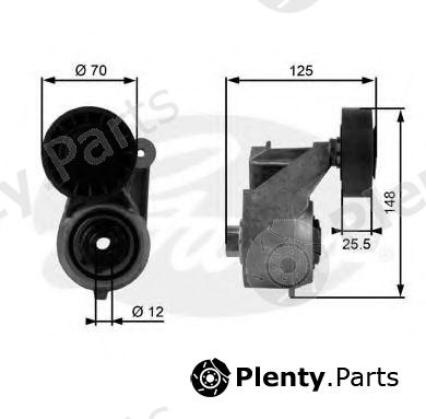  GATES part T38263 Tensioner Pulley, v-ribbed belt
