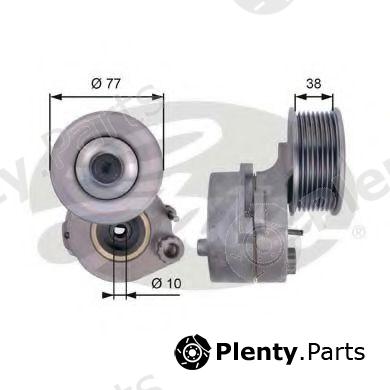  GATES part T38663 Belt Tensioner, v-ribbed belt