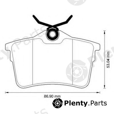  JURID part 573289J Brake Pad Set, disc brake