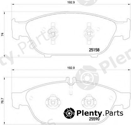  BREMBO part P85127 Brake Pad Set, disc brake