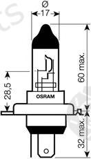  OSRAM part 64185NR5-01B (64185NR501B) Bulb, headlight