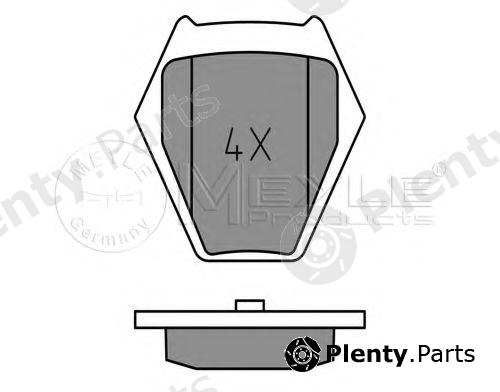  MEYLE part 0252328017/W (0252328017W) Brake Pad Set, disc brake