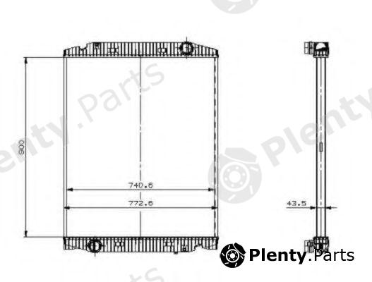  NRF part 509568 Radiator, engine cooling