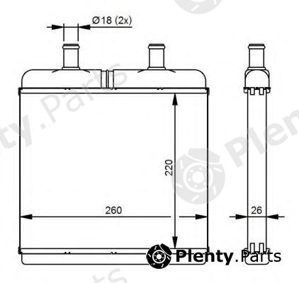  NRF part 54214 Heat Exchanger, interior heating