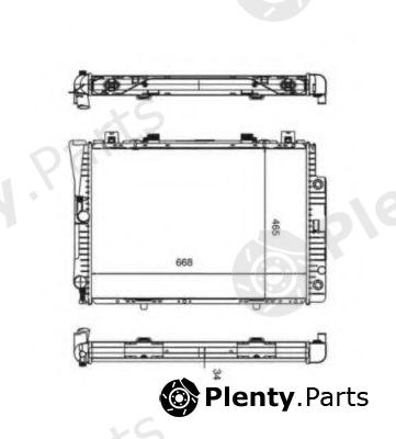  NRF part 55332 Radiator, engine cooling