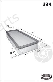  MECAFILTER part ELP9301 Air Filter