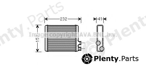  AVA QUALITY COOLING part CN6286 Heat Exchanger, interior heating