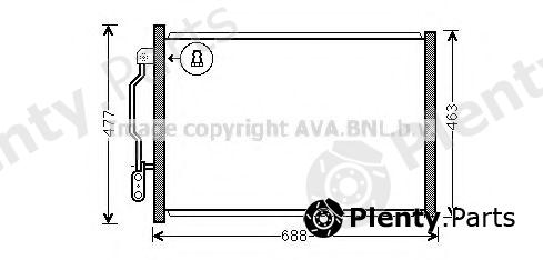  AVA QUALITY COOLING part MSA5605 Condenser, air conditioning