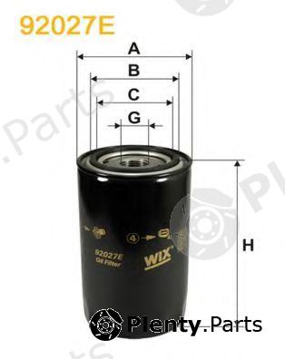  WIX FILTERS part 92027E Oil Filter