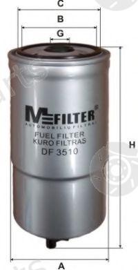  MFILTER part DF3510 Fuel filter