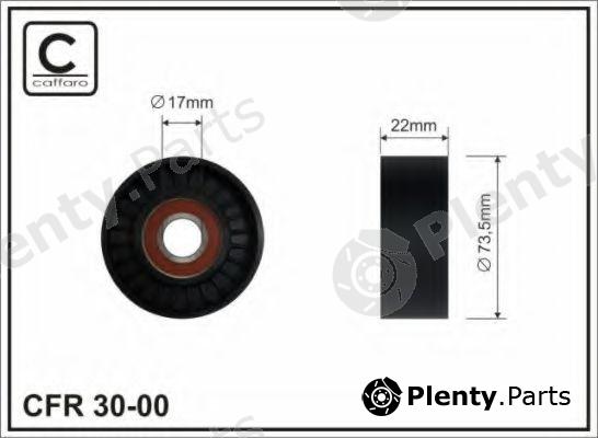  CAFFARO part 30-00 (3000) Tensioner Pulley, v-ribbed belt