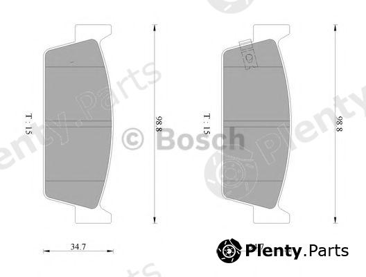  BOSCH part 0986AB2079 Brake Pad Set, disc brake