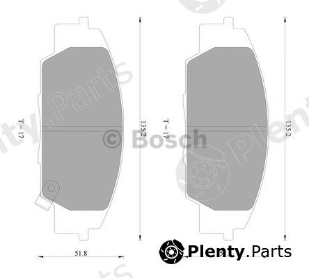  BOSCH part 0986AB2282 Brake Pad Set, disc brake