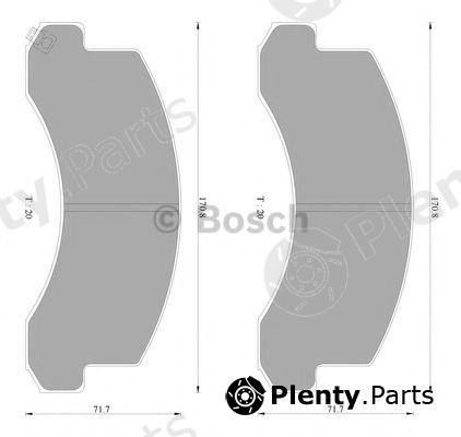  BOSCH part 0986AB2361 Brake Pad Set, disc brake